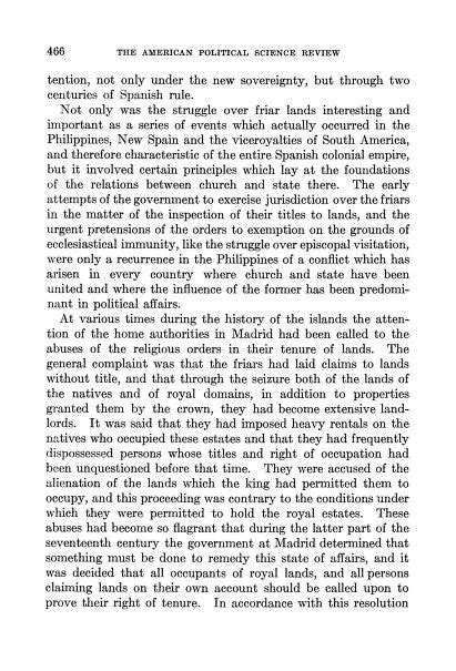 friarocracy|Origin of the Friar Lands Question in the Philippines.